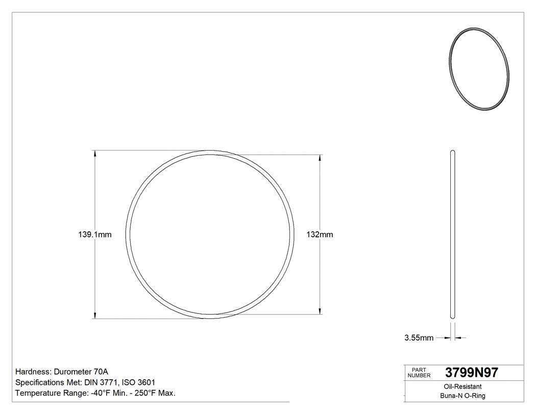 Technical drawing - 3799N97